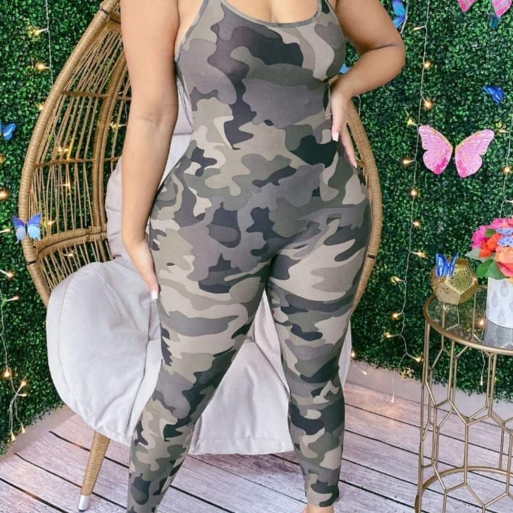 Camouflage catsuit